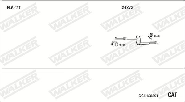 Walker DCK125301 - Система випуску ОГ avtolavka.club