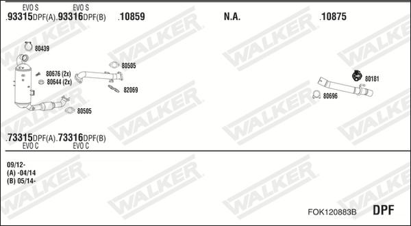 Walker FOK120883B - Система випуску ОГ avtolavka.club