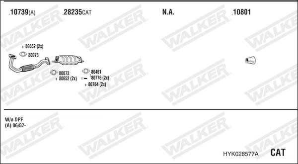 Walker HYK028577A - Система випуску ОГ avtolavka.club
