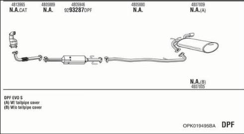 Walker OPK019495BA - Система випуску ОГ avtolavka.club