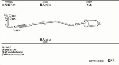 Walker OPK013932B - Система випуску ОГ avtolavka.club