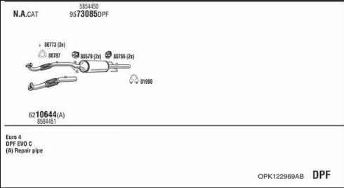 Walker OPK122969AB - Система випуску ОГ avtolavka.club