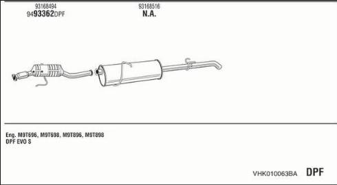 Walker VHK010063BA - Система випуску ОГ avtolavka.club