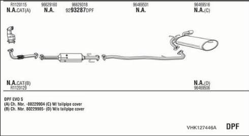 Walker VHK127446A - Система випуску ОГ avtolavka.club