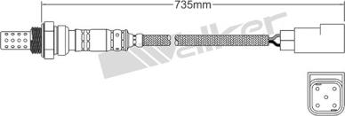 Walker Products 250-24552 - Лямбда-зонд, датчик кисню avtolavka.club