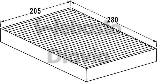 Webasto 82D0325004A - Фільтр, повітря у внутрішній простір avtolavka.club