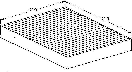 Webasto 82D0325033A - Фільтр, повітря у внутрішній простір avtolavka.club