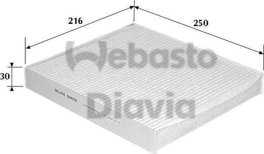 Webasto 82D0325111A - Фільтр, повітря у внутрішній простір avtolavka.club