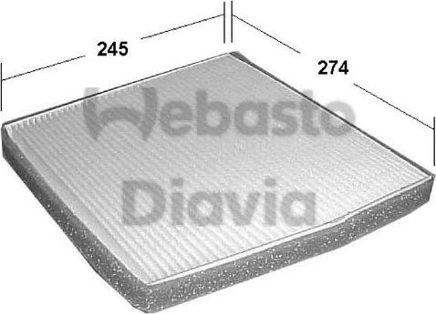 Webasto 82D0325129A - Фільтр, повітря у внутрішній простір avtolavka.club