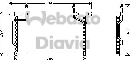 Webasto 82D0225472A - Конденсатор, кондиціонер avtolavka.club