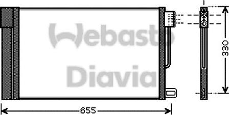 Webasto 82D0225552A - Конденсатор, кондиціонер avtolavka.club