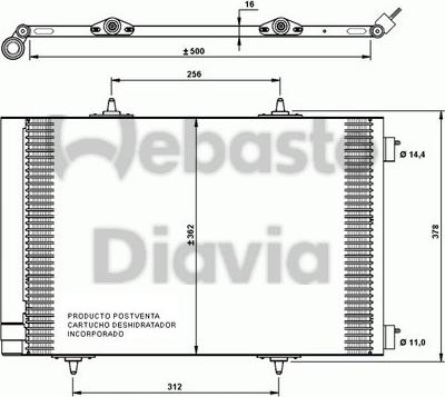 Webasto 82D0225642A - Конденсатор, кондиціонер avtolavka.club