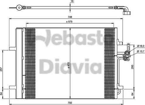 Webasto 82D0225670A - Конденсатор, кондиціонер avtolavka.club