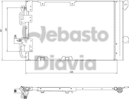 Webasto 82D0225196A - Конденсатор, кондиціонер avtolavka.club