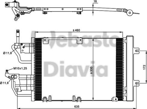 Webasto 82D0226234MA - Конденсатор, кондиціонер avtolavka.club