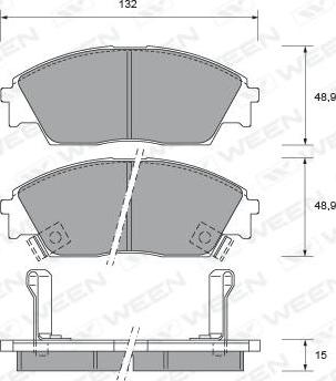 AUTO DELTA DP394 - Гальмівні колодки, дискові гальма avtolavka.club