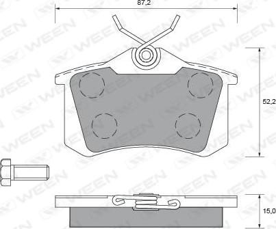 TRW Engine Component GDB1073 - Гальмівні колодки, дискові гальма avtolavka.club