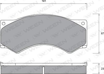 Ween 151-1039 - Гальмівні колодки, дискові гальма avtolavka.club