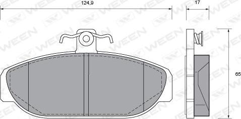 Ween 151-1020 - Гальмівні колодки, дискові гальма avtolavka.club