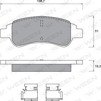 Equal Quality PF1175 - Гальмівні колодки, дискові гальма avtolavka.club