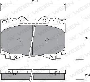 Japanparts J PA-268AF - Гальмівні колодки, дискові гальма avtolavka.club