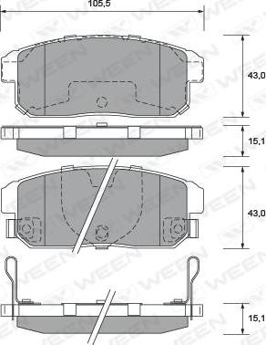 Advics SS433-S - Гальмівні колодки, дискові гальма avtolavka.club