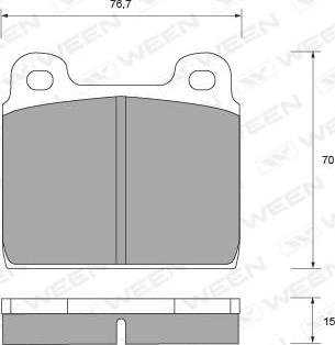 BENDIX 571349B - Гальмівні колодки, дискові гальма avtolavka.club