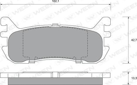 Ween 151-2287 - Гальмівні колодки, дискові гальма avtolavka.club