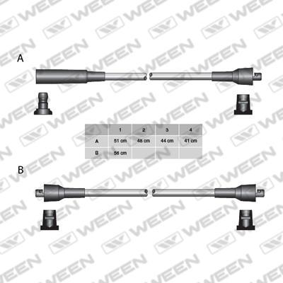 Ween 110-5013 - Комплект проводів запалювання avtolavka.club