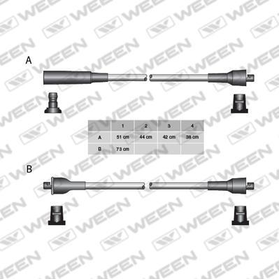 Ween 110-5213 - Комплект проводів запалювання avtolavka.club