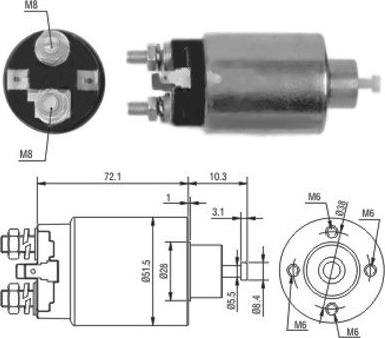 WE PARTS 471480095 - Тягове реле, стартер avtolavka.club