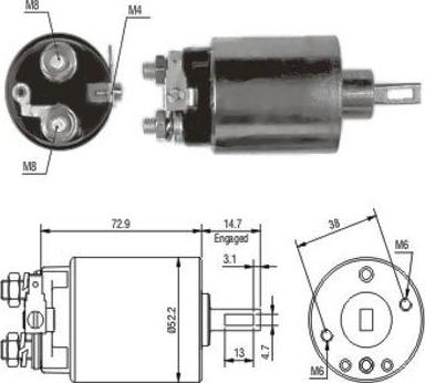 WE PARTS 471480055 - Тягове реле, стартер avtolavka.club