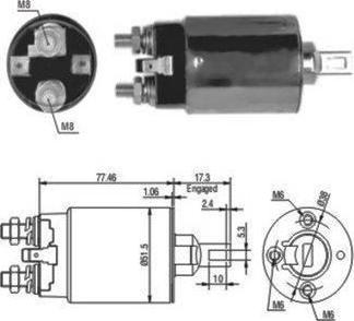 WE PARTS 471480057 - Тягове реле, стартер avtolavka.club