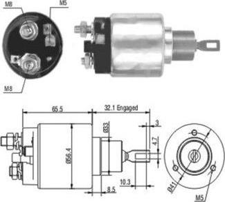 WE PARTS 471480003 - Тягове реле, стартер avtolavka.club