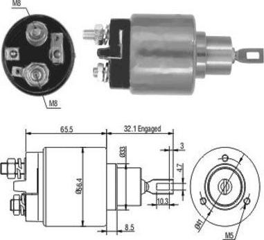 WE PARTS 471480002 - Тягове реле, стартер avtolavka.club