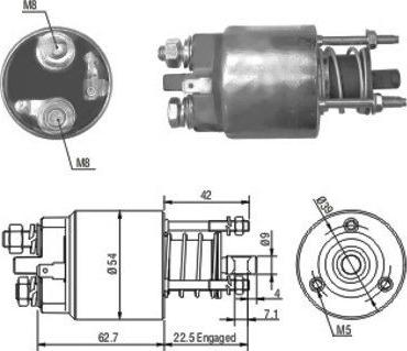 WE PARTS 471480081 - Тягове реле, стартер avtolavka.club