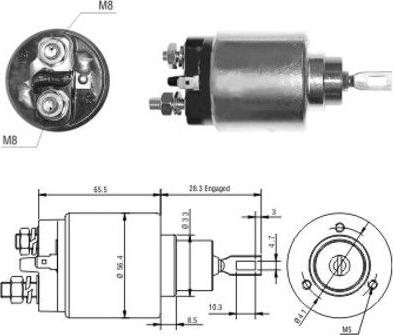 WE PARTS 471480032 - Тягове реле, стартер avtolavka.club