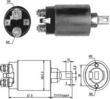 WE PARTS 471480024 - Тягове реле, стартер avtolavka.club