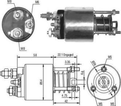 WE PARTS 471480077 - Тягове реле, стартер avtolavka.club