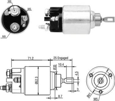 WE PARTS 471480154 - Тягове реле, стартер avtolavka.club