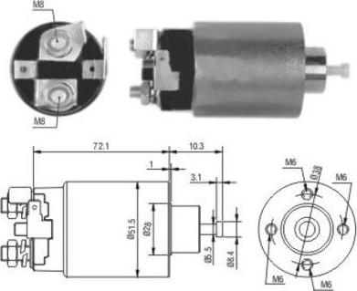 WE PARTS 471480162 - Тягове реле, стартер avtolavka.club