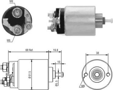 WE PARTS 471480104 - Тягове реле, стартер avtolavka.club