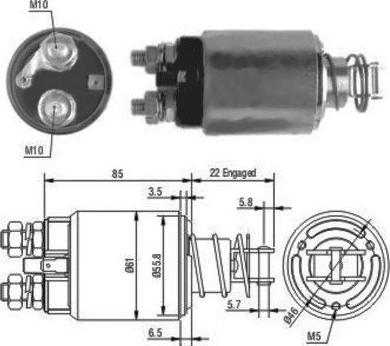 WE PARTS 471480119 - Тягове реле, стартер avtolavka.club