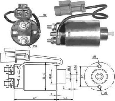 WE PARTS 471480180 - Тягове реле, стартер avtolavka.club