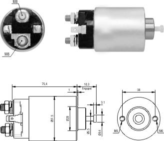 WE PARTS 471480239 - Тягове реле, стартер avtolavka.club