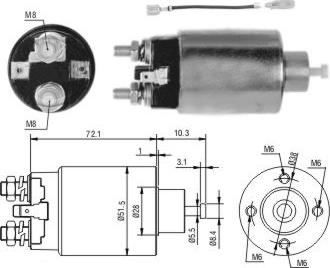 WE PARTS 471480221 - Тягове реле, стартер avtolavka.club