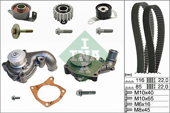 Wilmink Group WG1251283 - Водяний насос + комплект зубчатого ременя avtolavka.club