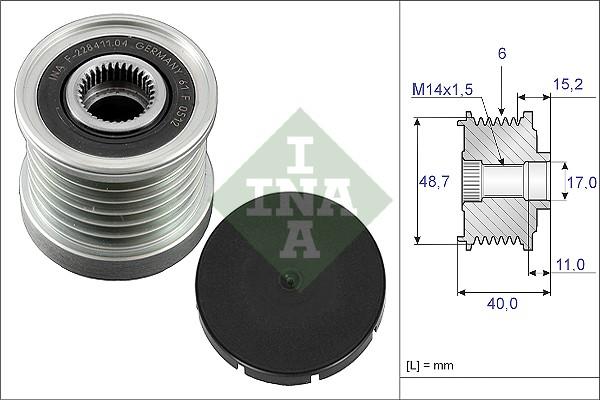 Wilmink Group WG1253619 - Ремінний шків, генератор avtolavka.club