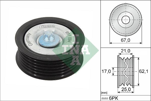 Wilmink Group WG1253115 - Паразитний / провідний ролик, поліклиновий ремінь avtolavka.club