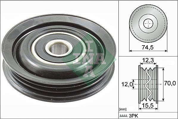 Wilmink Group WG1710138 - Паразитний / провідний ролик, поліклиновий ремінь avtolavka.club